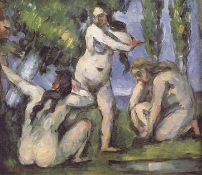 Paul Cezanne Three Bathers (mk06) oil painting image